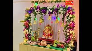 Royal Ganpati Bappa Flower Decoration 