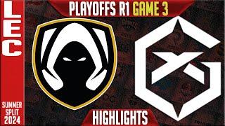 TH vs GX Highlights Game 3  LEC Playoffs Lower Round 1 Summer 2024  Team Heretics vs GiantX G3