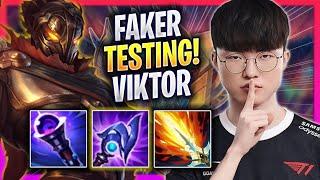 FAKER TESTING VIKTOR IN KOREA SOLOQ - T1 Faker Plays Viktor MID vs Twisted Fate  Season 2023