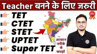 TET CTET  STET Super TET के बारे में पूरी जानकारी  what is tet ctet stet and super tet? 