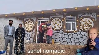 The first day of the Sahel familys relocation to the new house.