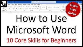 How to Use Microsoft Word 10 Skills in 10 Minutes