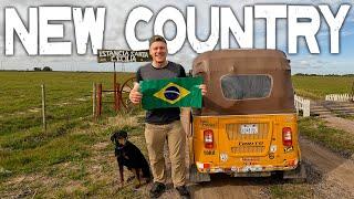 Entering into BRAZIL in a Tuk Tuk ​  Episode 16