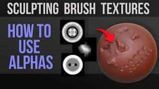 How to Use AlphasTextures for Sculpt Brushes