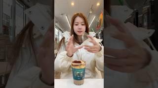 Making boba tea with pudding #asmr #bobatea  #conveniencestore