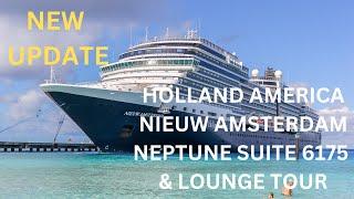 Holland America Neptune Suite 6175 & Lounge Tour