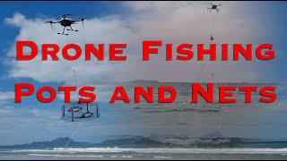 Taking Crab Pots and Fishing Set Nets Out With A Drone AEE Condor Pro