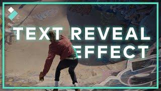 EASY Text Reveal Effect  Wondershare Filmora X Tutorial