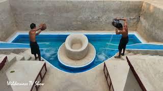 Awesome Men Hard Work to Build Vision Underground House with Pools By Ancient Skills