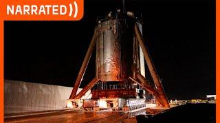 Starhopper Leaves the Launch Site  SpaceX Boca Chica