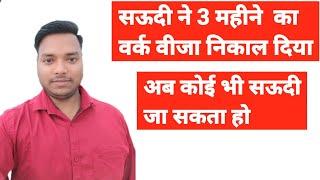 सऊदी 3 महीने का वर्क वीजा शुरू किया है जानिए कैसे मिलेगा वीजा . Saudi temporary work visa available