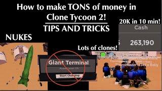 Tips and tricks in clone tycoon 2 very fast money