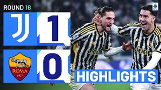 JUVENTUS-ROMA 1-0  HIGHLIGHTS  Juventus edge closer to top of the table  Serie A 202324