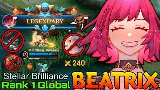 Deadly Gold Laner Beatrix Perfect Gameplay - Top 1 Global Beatrix by Stellar Brilliance - MLBB