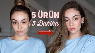 5 Ürün ile 5 Dakika da Makyaj⭐️