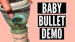 BABY BULLET DEMO  HOW TO MAKE HOMEMADE BABY FOOD  EASY STAGE 1 & 2 BABY PUREE RECIPES