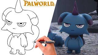 How To Draw DEPRESSO PAL From PALWORLD #017  Palworld Drawing