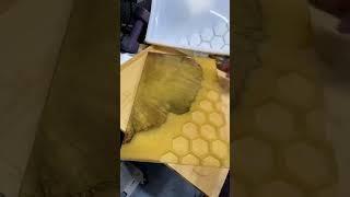 @js1_woodwork is using our honeycomb board mold Honeycomb Serving tray in progress  Needs