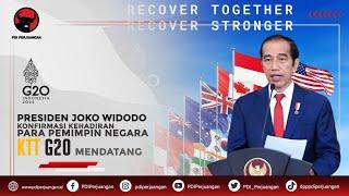 Presiden Jokowi Konfirmasi Kehadiran Para Pemimpin Negara pada KTT G20 Mendatang