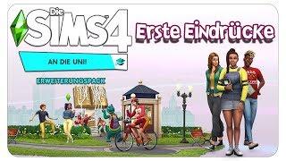 Die Sims 4 An die Uni - Erste Eindrücke CAS Möbel Unileben & more