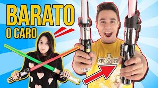 PONEMOS A PRUEBA LAS ESPADAS LÁSER DE STAR WARS  BARATO vs CARO