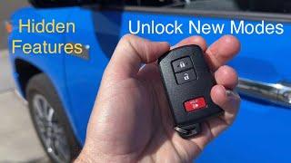 Toyota Smart Key Fob tricks modes and hidden features anti-theft physical key
