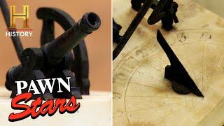 Pawn Stars EXPLOSIVE SECRET in 17th Century Canon Sundial Season 13