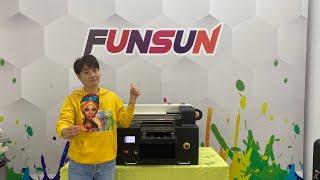 Funsun 2023 new A3 UV printer Not only flat material but also cylindrical material can be printed