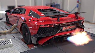 BEST of DYNO PULLS   992 GT3 Bugatti EB110 600HP Lancer Aventador SV Ferrari F8 & More