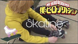 Trying and mostly failing To Skate I BNHA Cosplay