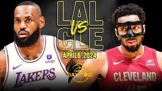 Los Angeles Lakers vs Cleveland Cavaliers Full Game Highlights  April 6 2024  FreeDawkins
