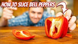 2 Ways To Cut Bell Peppers  The Second Way Is My Favorite