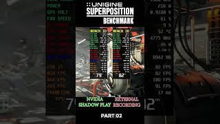 Nvidia ShadowPlay VS External Superposition Benchmark Part 2 #shorts