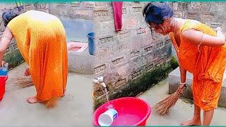 desi style bathroom cleaning vlog 🪥 boudi vlog nighty bengali boudi nighty  mine vlog @SSvlog