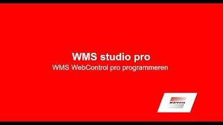 WMS studio pro - WMS WebControl pro programmeren