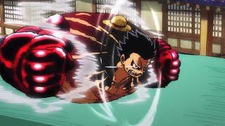 One Piece  Episode 1001 Gear 4th “Boundman” Luffy rooftop Animation 