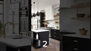 What’s Your Favorite Black & White Kitchen? 12or 3 #andthentherewasstyle #blackandwhitekitchen