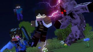 Black and Blue - A Minecraft Music Video Rain and JeffVix vs Entity 303 Part 2