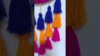 woolen Wall hanging#diy #woolendecor #wallhaing#shortvideo