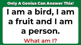 ONLY A GENIUS CAN ANSWER THESE 10 TRICKY RIDDLES  Riddles Quiz - Part 3