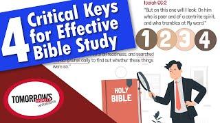 Bible Study Basics  4 Tips for More Effective Bible Study