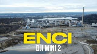 4K DRONE view of the ENCI quarry Maastricht The Netherlands