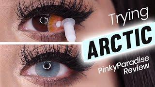 Uris Arctic Series Colored Contacts Try-On  PinkyParadise