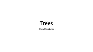 Data Structures Intro to Trees