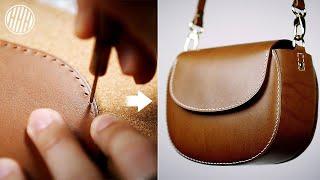 DIY Handmade Leather Bag  Leather Crafting