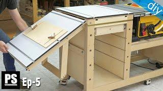 DIY Workbench Side Folding Table  Mobile Workbench EP 5