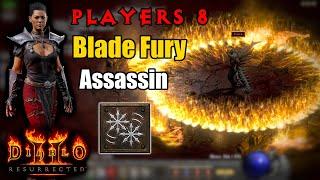 Blade Fury Assassin clearing P8 Chaos - A little showcase of its power - Diablo 2 Resurrected 1440p
