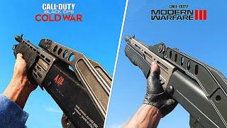 SPAS-12 shotgun - Modern Warfare III vs Black Ops Comparison