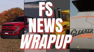 MASSIVE Ford F350 Update Gleaner Harvesters PLUS Monette Seeds Map  FS News Wrapup