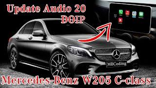 Mercedes W205 Comand update Doip. Configuring and updating Comand NTG5 via Doip connection Internet.